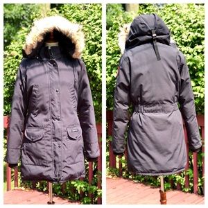 Canada Goose Navy Trillium Fur Hood Parka Sz M